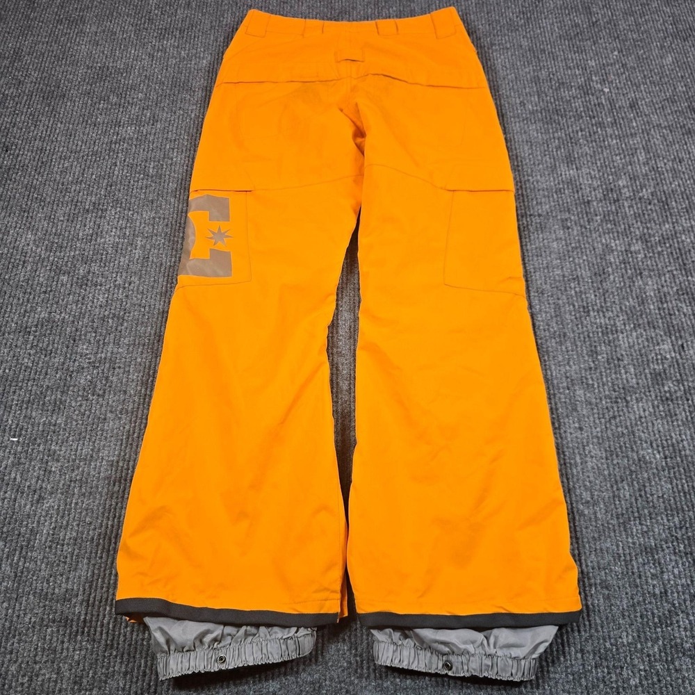 DC Snow Pants Mens XS Orange 10K Waterproof Insulated Ski Snowboard Winter